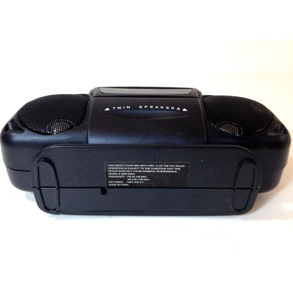 Vintage Baby Boom Box AM/FM Portable Mini Radio Tested Good - Picture 6 of 10